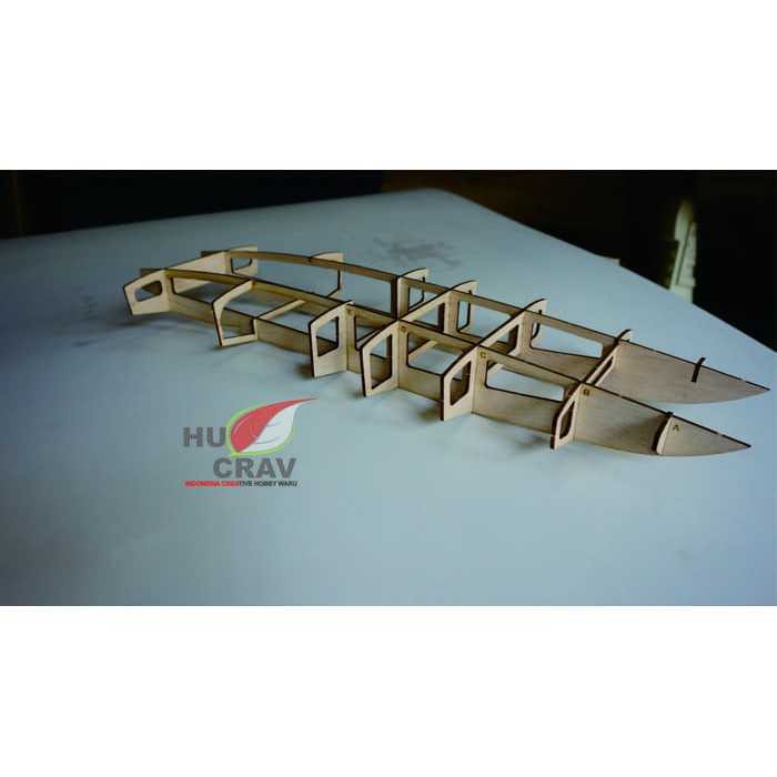 RC Boat HULL 100cm Catamaran / kapal katamaran laser cutting 1M Perahu