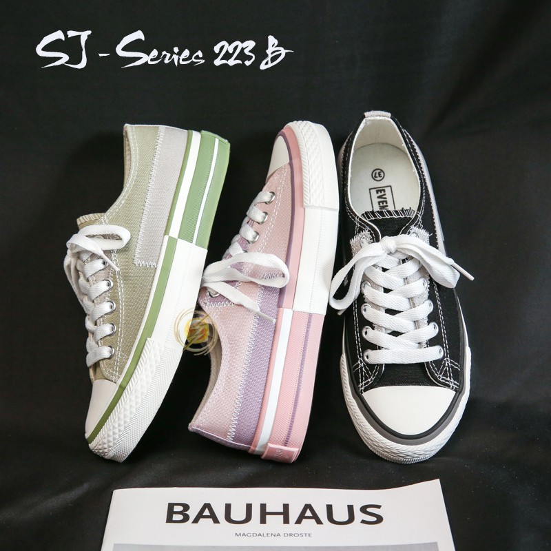[Mon.A] Sepatu Sneakers Wanita Casual Wear ala Back To School Import Kualitas Super Premium - 223 B