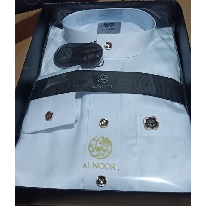Jubah Gamis Al Noor Putih polos Premium