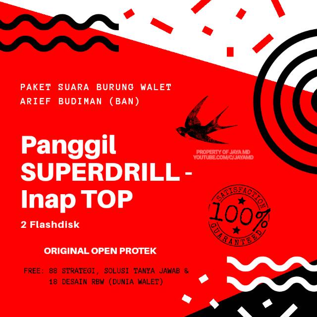 Suara Walet Paket Superdrill Inap Top Ori Dunia Walet Real Open Protek Garansi Shopee Indonesia