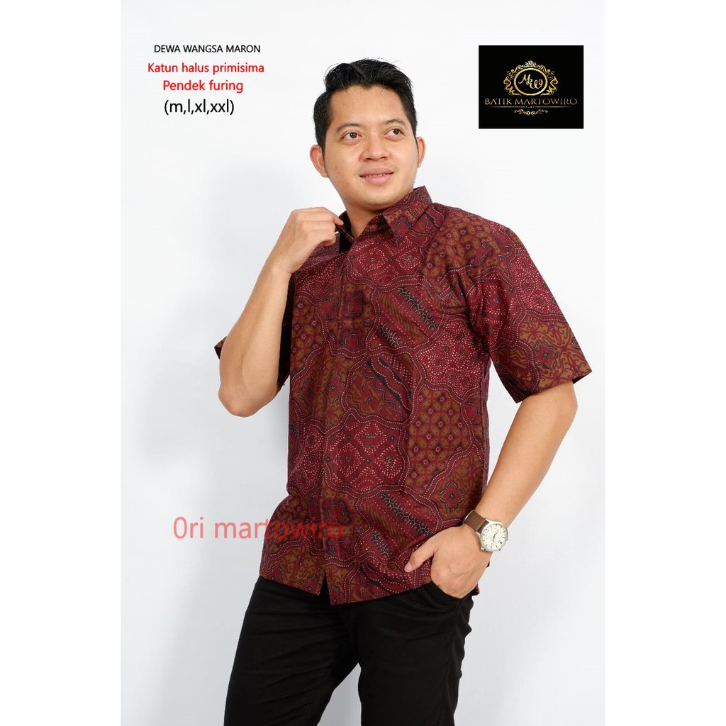 DEWA WANGSA MAROON MARTOWIRO KEMEJA BATIK PRIA LENGAN PANJANG PENDEK LAPIS FURING ATASAN BATIK PRIA MODERN PUSPO NAVY POSPOAYU HITAM DEWOKAMOLYAN GONDROWARU IJO ASWATOMO IRENG ABINAYA PUTIH JOGLO NEW NJAWI NAVY ARJUNO UNGU ABINAYA KUNING PODOMORO AJOTO