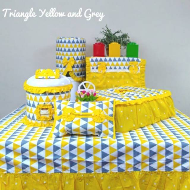 Kitchen Set Triangel Yellow And Grey Shopee Indonesia