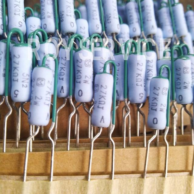 Resistor 27K 2w original panasonic 50pc jual sesuai iklan 50pc R27k