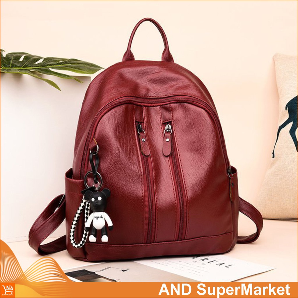 AND COD T33 TAS WANITA RANSEL STYLISH BACKPACK KULIT FASHION TAS PUNGGUNG FASHION RANSEL KOREA COD