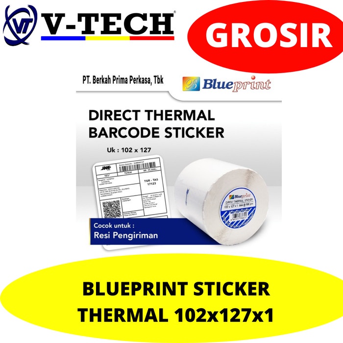 

BLUEPRINT STICKER THERMAL 102x127x1