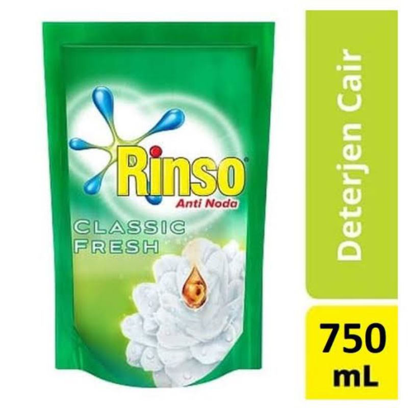 Rinso Classic Fresh Deterjen Cair 750ml