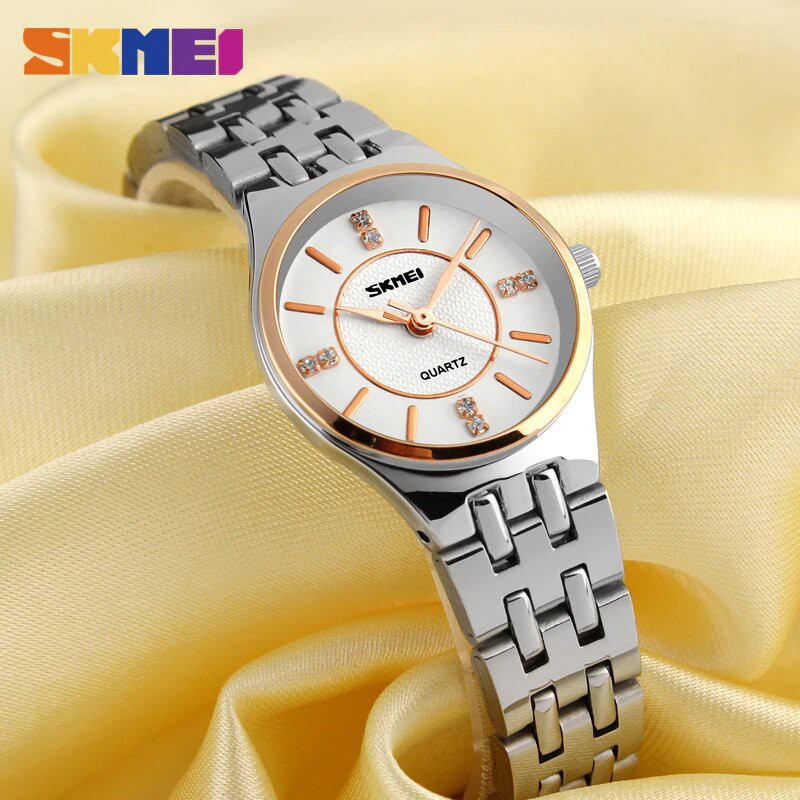 Jam Tangan Wanita / SKMEI 1133 Women Analog / Jam Tangan Stainless Steel / SKMEI