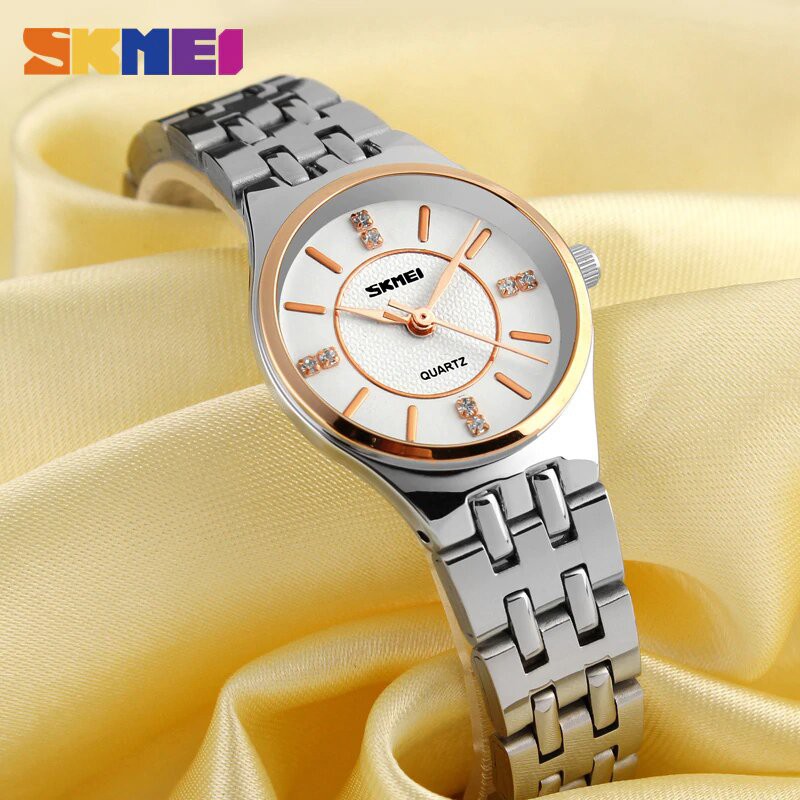 Jam Tangan Wanita / SKMEI 1133 Women Analog / Jam Tangan Stainless Steel / SKMEI