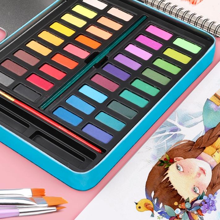 

(KD-272)-Olla 36/48/56Water Color Set - Alat Cat Air Set (Termasuk Kuas dan Kertas Gambaran) - WC3-Limited Stock