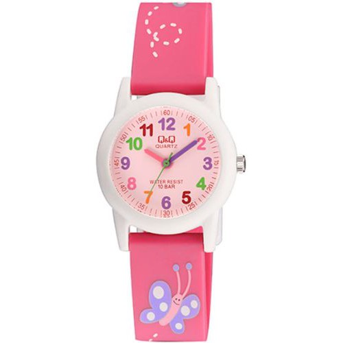 QQ QNQ Q&amp;Q ORIGINAL RUBBER BAND CHEERFULL STYLE VR99J001-005Y Jam Tangan Anak