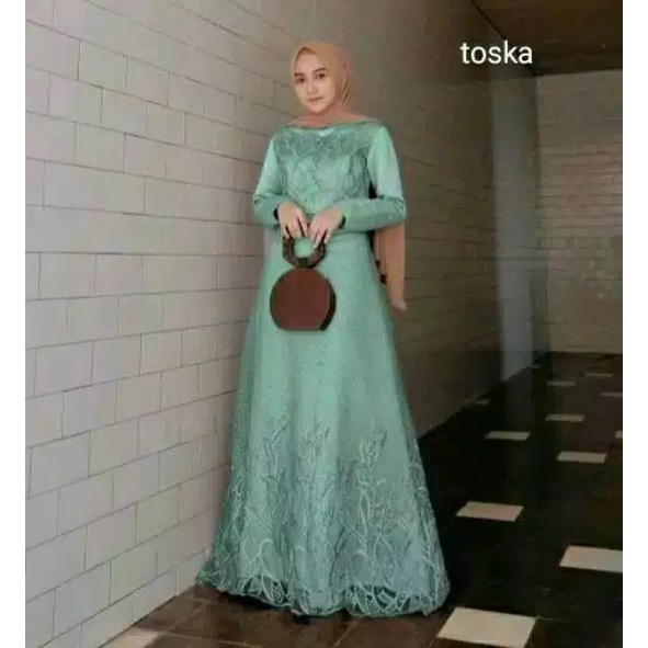 BAJU MUSLIM SYAR'I/BAJU MUSLIMAH/BAJU MUSLIM TERBARU/GAMIS BROKAT/GAMIS BRUKAT/GAMIS PESTA/GAMIS CAN