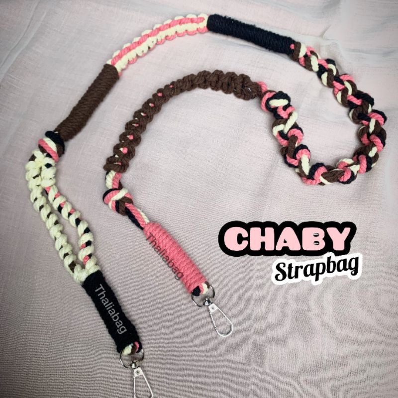 READY STOK STRAP BAG MACRAME CHABY BY THALIABAG ||  MACRAME HANDMADE || STRAP  BY THALIA|| TALI TAS MURAH || SHOULDER BAG MURAH|| SLINGBAG MURAH