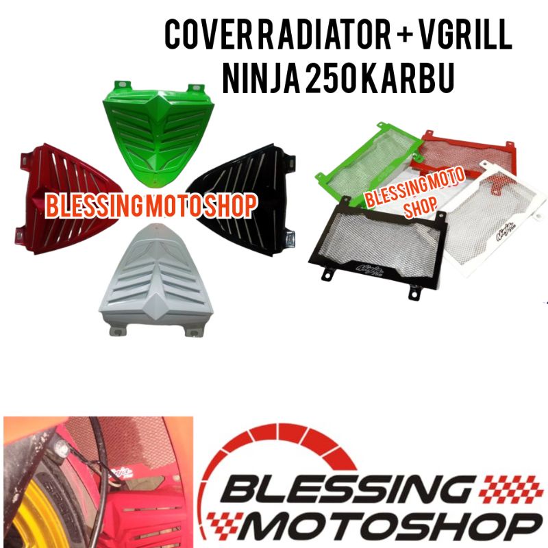 vgrill ninja 250 karbu plus cover radiator ninja 250 karbu