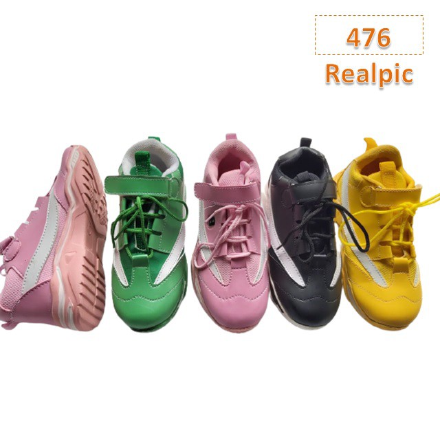 Sepatu Sneakers Anak Modis Style 26-35 AS 136 Sepatu Anak Sekolah Eight Fashion Korea Cewek Cowok - 476