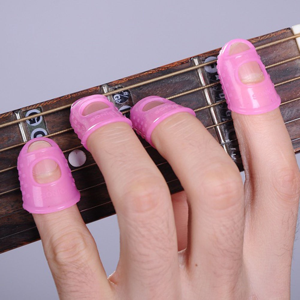 Pelindung Jari Silikon Petik Gitar Silicone Finger Protector