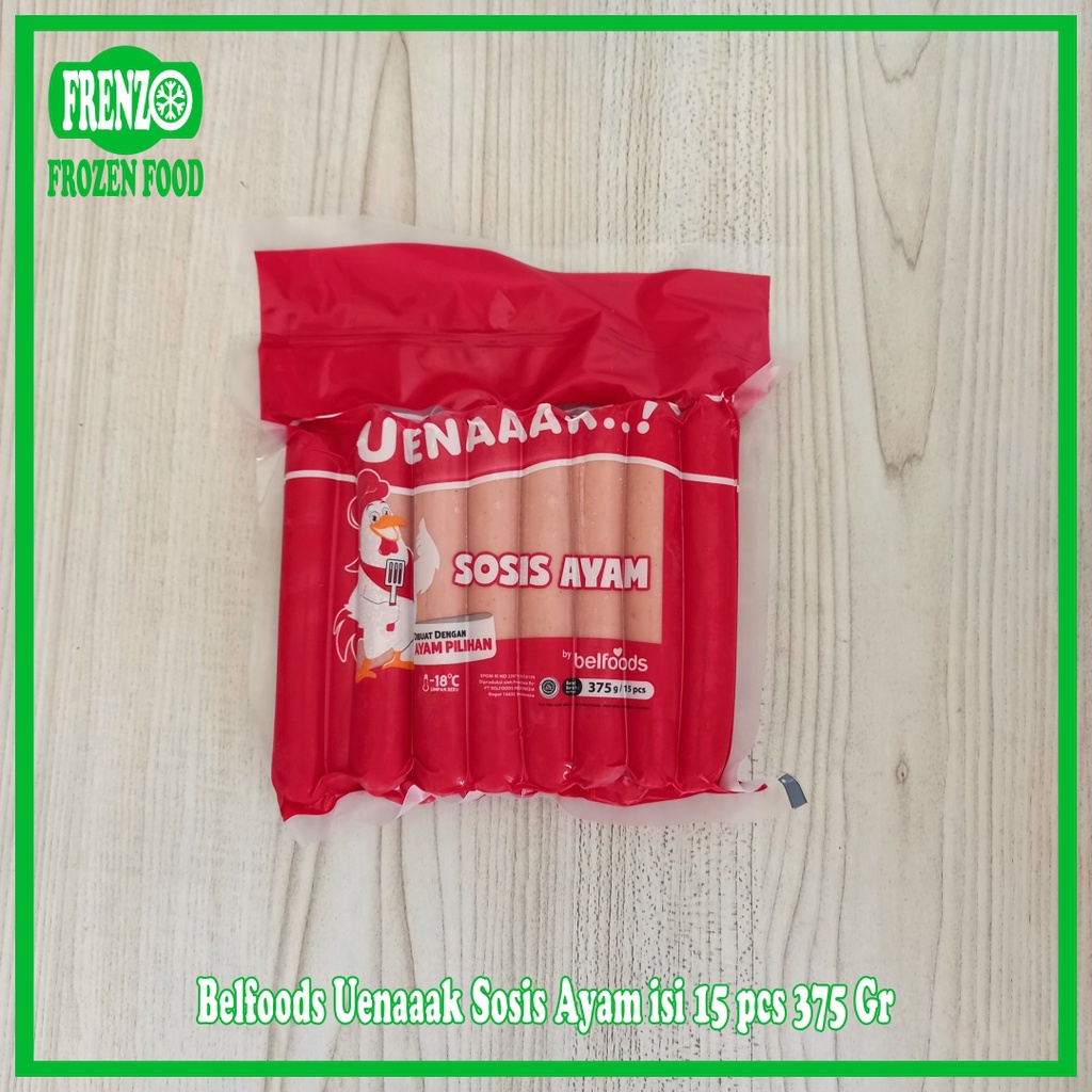 

Belfoods Ueanaaak Sosis Ayam isi 15 pcs 375 Gr