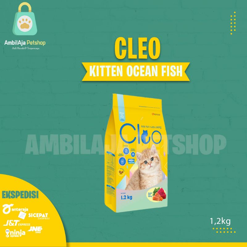 Makanan kucing CLEO 1,2kg OCEAN FISH KITTEN