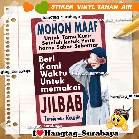 

Stiker Beri kami waktu untuk memakai JILBAB - stiker