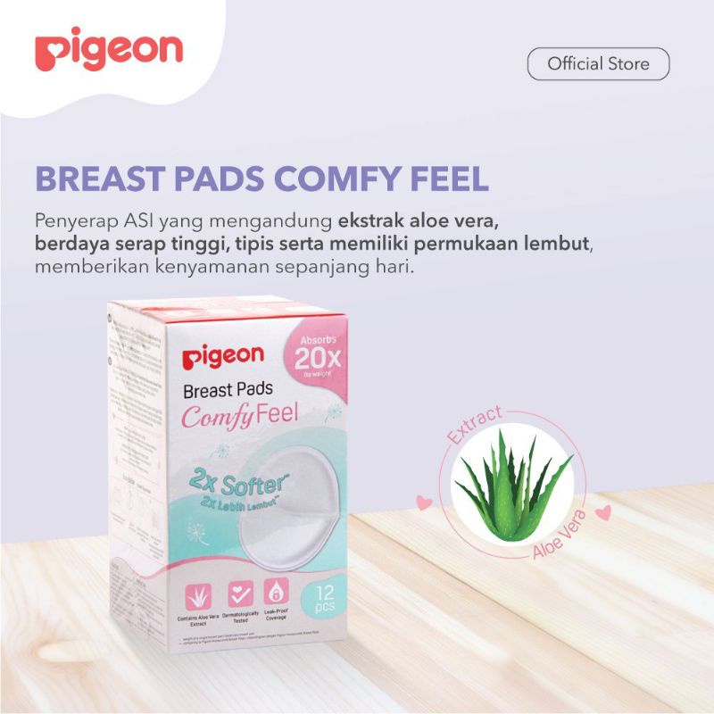 Pigeon Breast Pads Comfy Feel 12pcs Bantal ASI Kebutuhan Ibu