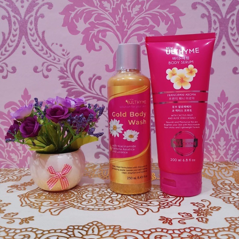 Body wash ulthyme/bodyserum ulthyme/PAKET BADAN ULTHYME