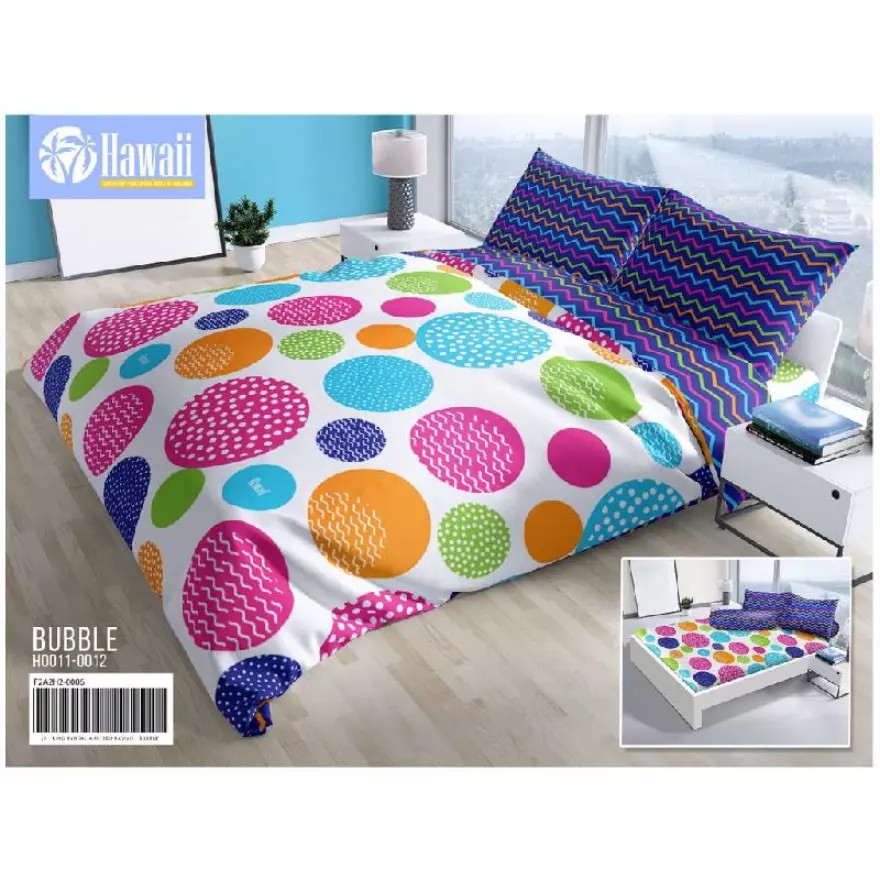 RC HAWAII SPREI FLAT KING UKURAN 180X200 MOTIF DEWASA MINIMALIS