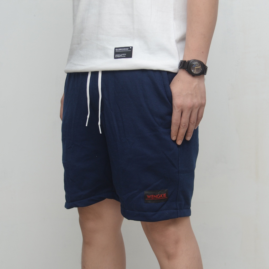 Wengkie.id / Boardshort / celana pendek pria / celana pendek wanita / celana casual / celana pendek murah / Warna Navy