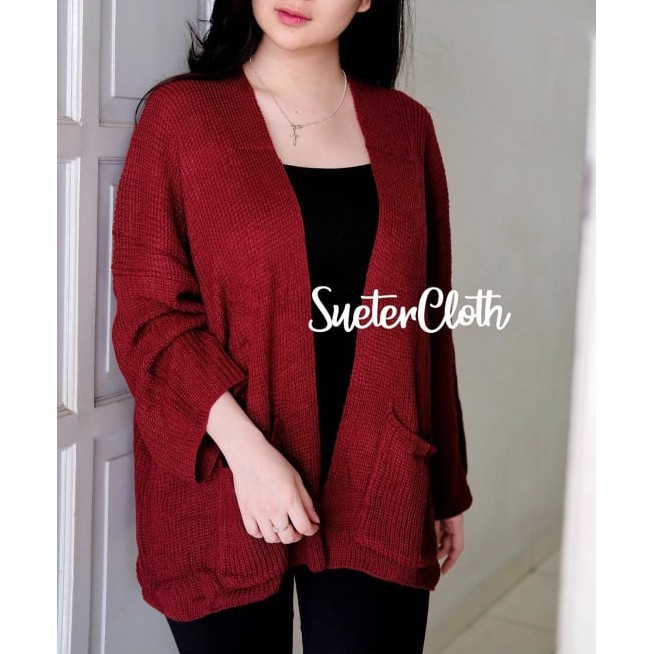 TokoMilkan - Atasan Wanita Kardigan LOOCY Cardy / Cardigan Oversize / Cardigan Wanita