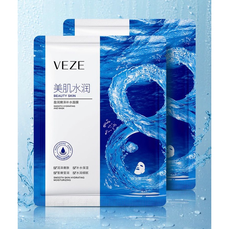 VEZE Masker Wajah Hydrating Moisturizing Mask Natural Sheet Mask BQ048