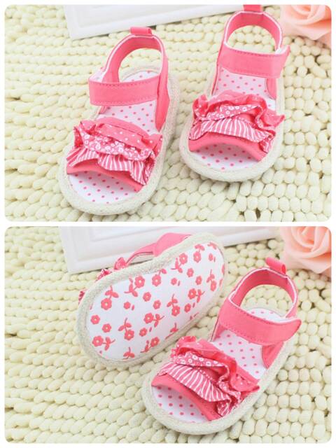 SEPATU SANDAL BAYI BABY GIRL PREWALKER PW SHOES SIZE 13