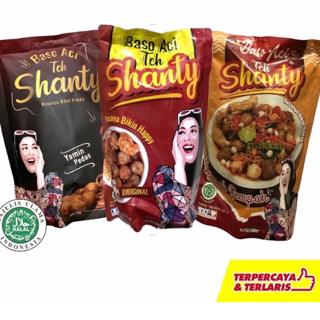 

Baso Aci Teh Shanty Original | Yamin Shanty | Nyemek Rempah 200 Gram