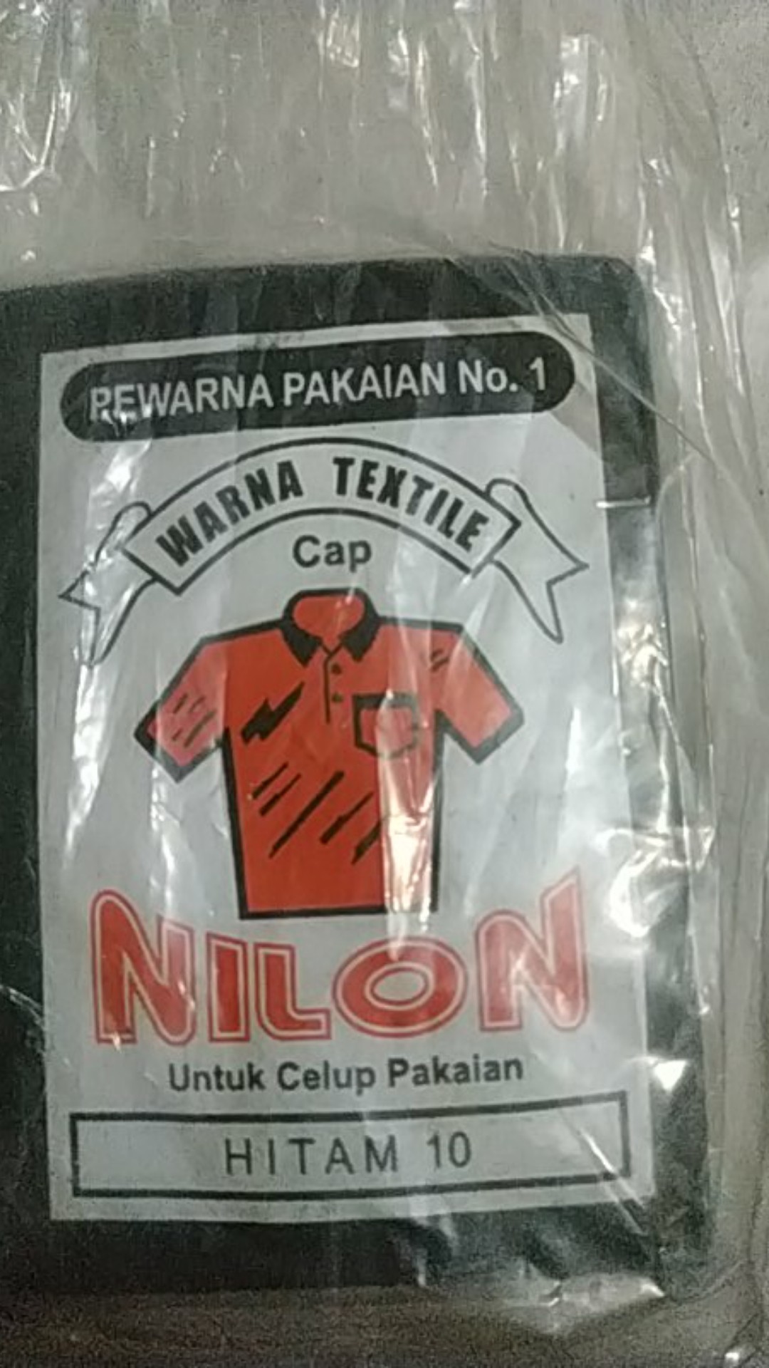 Pewarna Pakaian Nilon 10 Bungkus Per Satu Warna = 7.500