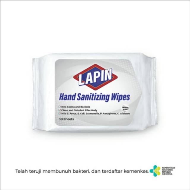 LAPIN TISU BASAH HAND SANITIZING WIPES 30 SHEETS (1 KARTON)