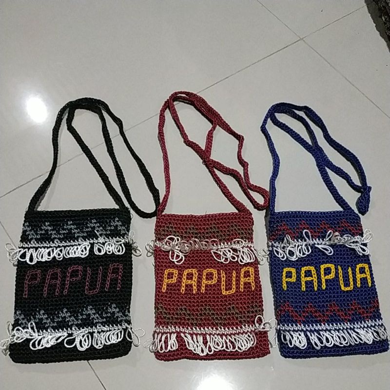 Bisa Cod Tas Noken Papua, Tas Rajut Papua, Tas Papua