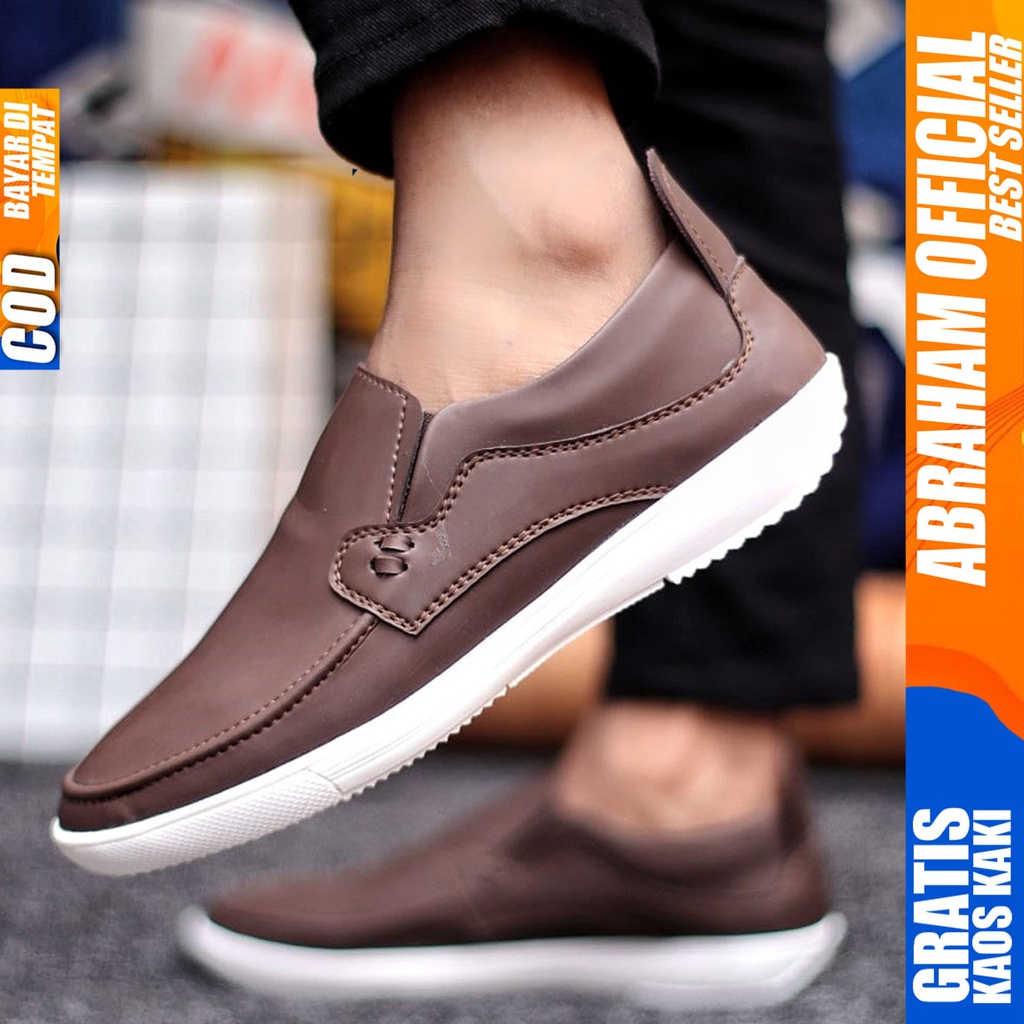 Abraham Drosan - Sepatu Slip On Pria Casual