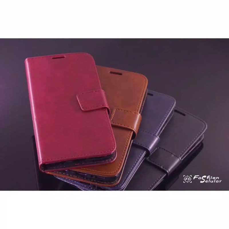 Oppo Reno 4 / Reno 4F / Reno4 Pro Flip Case Leather Cover Soft Case Kancing Model Kulit