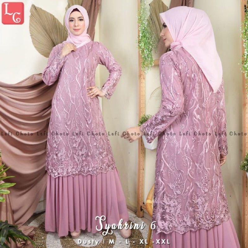 Gamis modern syahrini  / kebaya modern / gamis pesta / dress tutu / gamis pesta / gamis terbaru 2021 / gamis terlaris / gamis syar'i