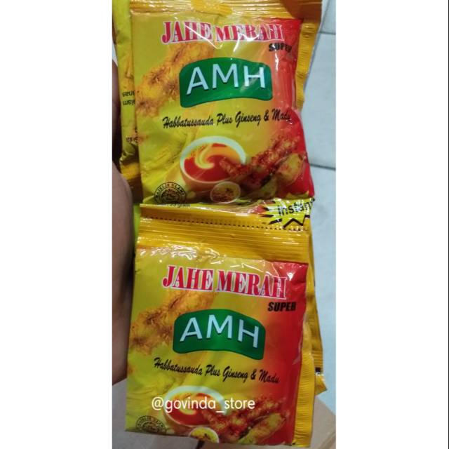 

WEDANG JAHE MERAH AMH SASET 23GR 10PCS