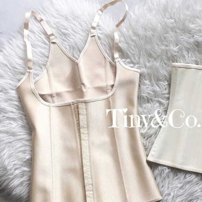 Barang Bagus Tiny And Co Adjustable vest 9 bone / Korset / shape body CUCI GUDANG