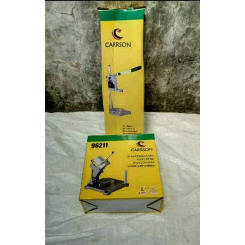 Stand bor 13 mm dan stand gerinda 4" - Paket hemat dudukan Gerinda dan dudukan bor