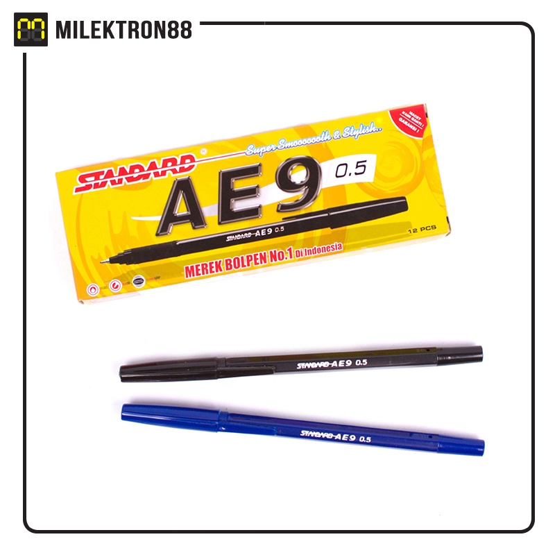 

STANDARD Pen AE9 Alfatip 0.5 mm Pulpen Oil Gel (Pack)