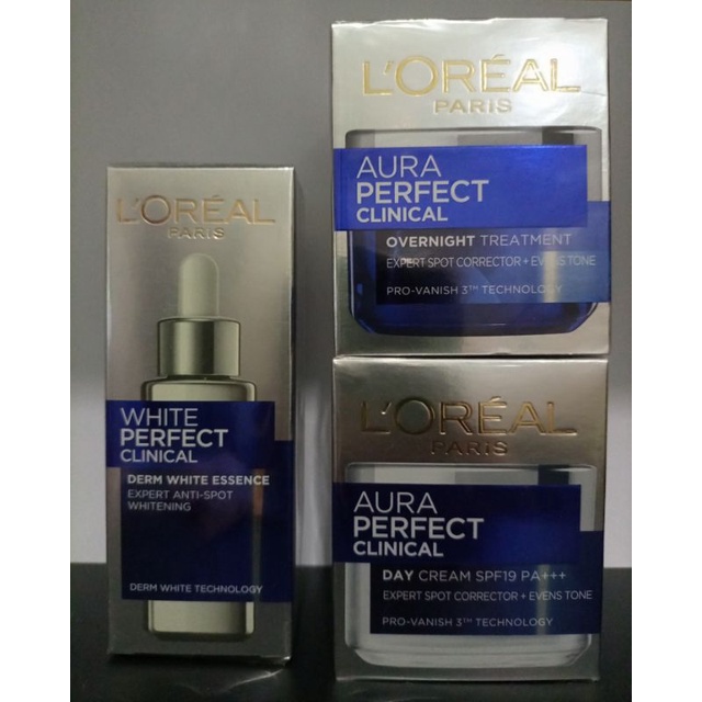 Loreal Paris White Perfect Clinical Day Cream Overnight Treatment 50ml Shopee Indonesia