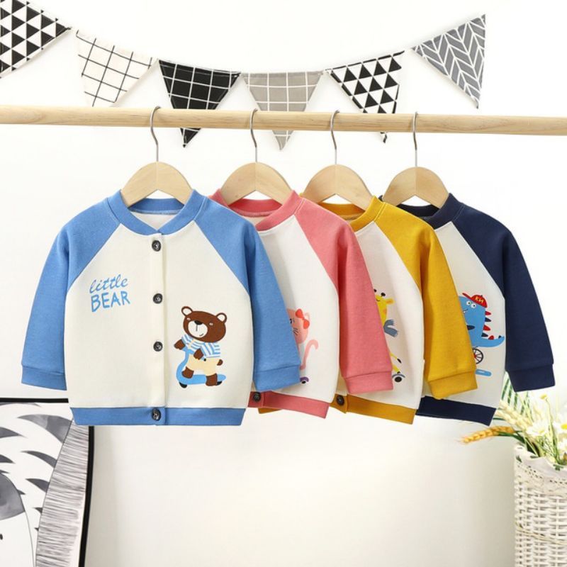 Cardigan Jaket Bayi Baseball/ Jaket Bayi LYME/ JK10