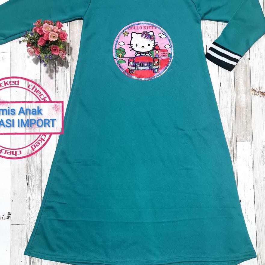 (HARGA GROSIR) Gamis anak APLIKASI IMPORT dengan manset RAJUT .....