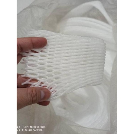 Foam net buah 10 meter busa gabus styrofoam pembungkus pelindung buah net foam jaring buah ☒➟ (Read