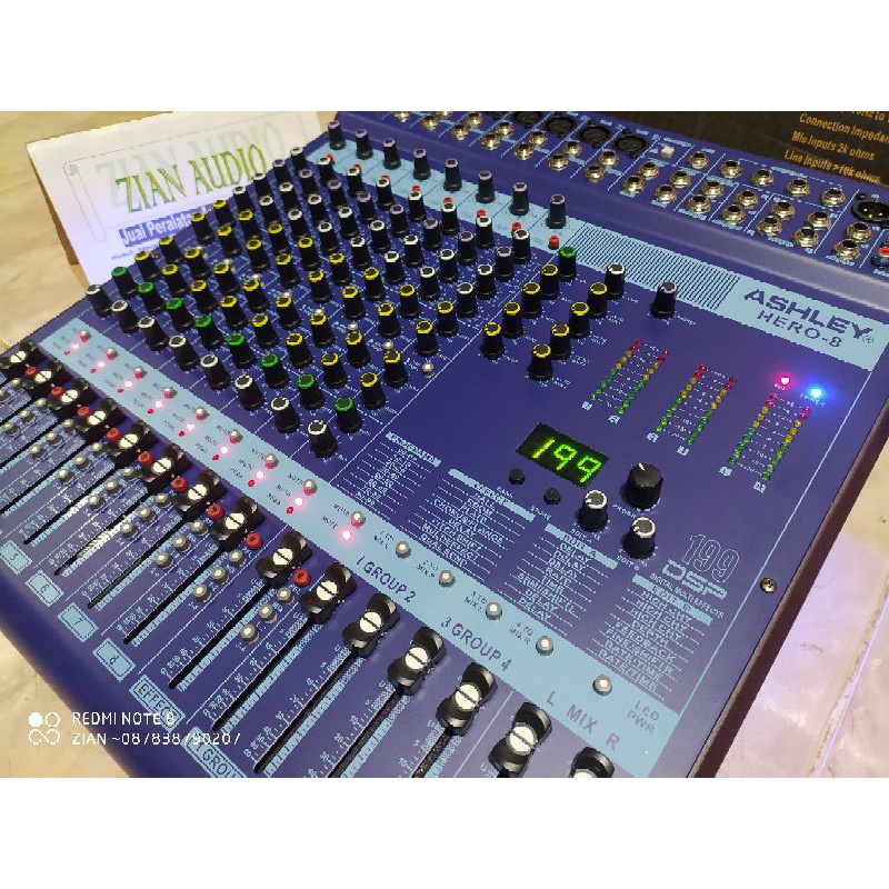 Mixer Ashley HERO 8 ORIGINAL (zian audio)