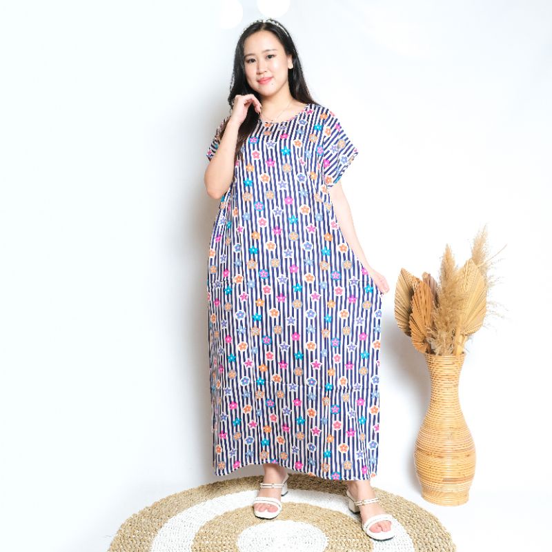 daster bali habel verell panjang semata kaki rayon premium baju tidur murah-K44