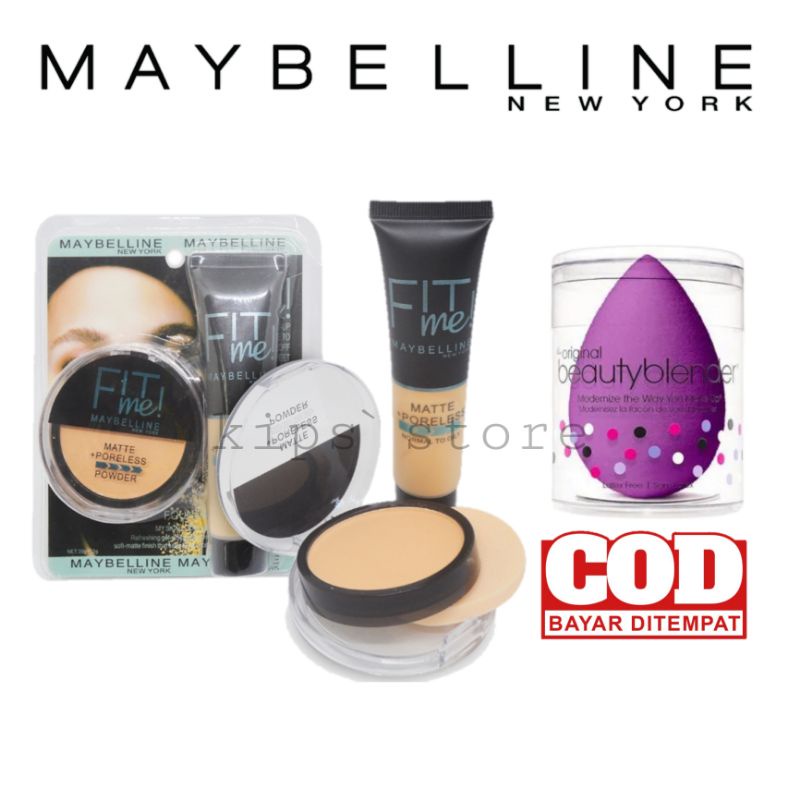 Bedak+Foundation Fitme Maybeline Fitme 2 in 1