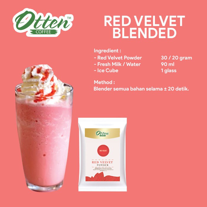 Otten - Red Velvet Powder 1 Kg - Minuman Bubuk