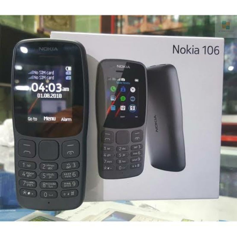 HAPE HANDPHONE NOKIA 106 HP JADUL BARU NEW DUAL SIM TERMURAH GARANSI-3