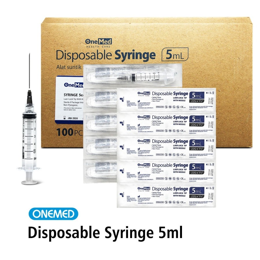 Spuit 5cc / Syringe 5cc Onemed